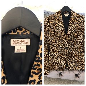 Michael Kors Leopard Blazer